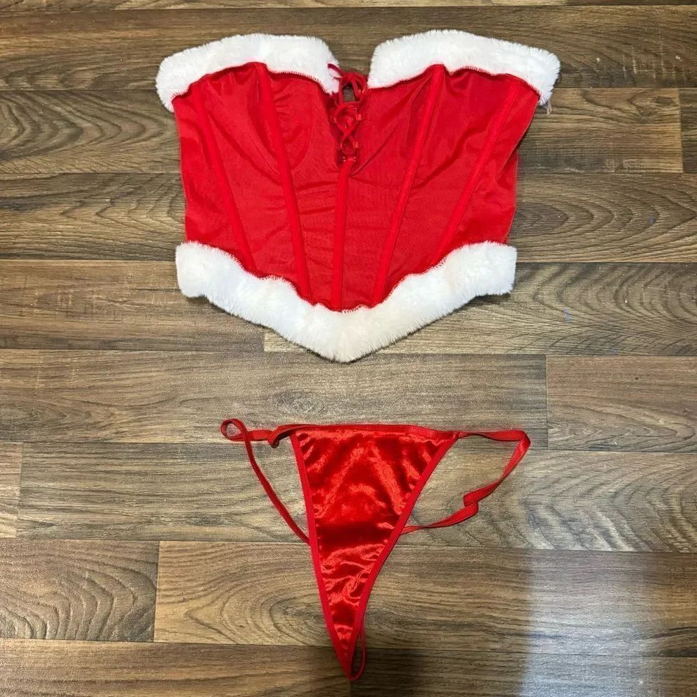 FN Red 2 Piece Lingerie Set